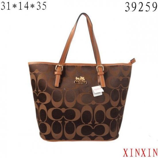 Coach Borough Logo In Signature Large Coffee Totes BQP | Coach Outlet Canada
